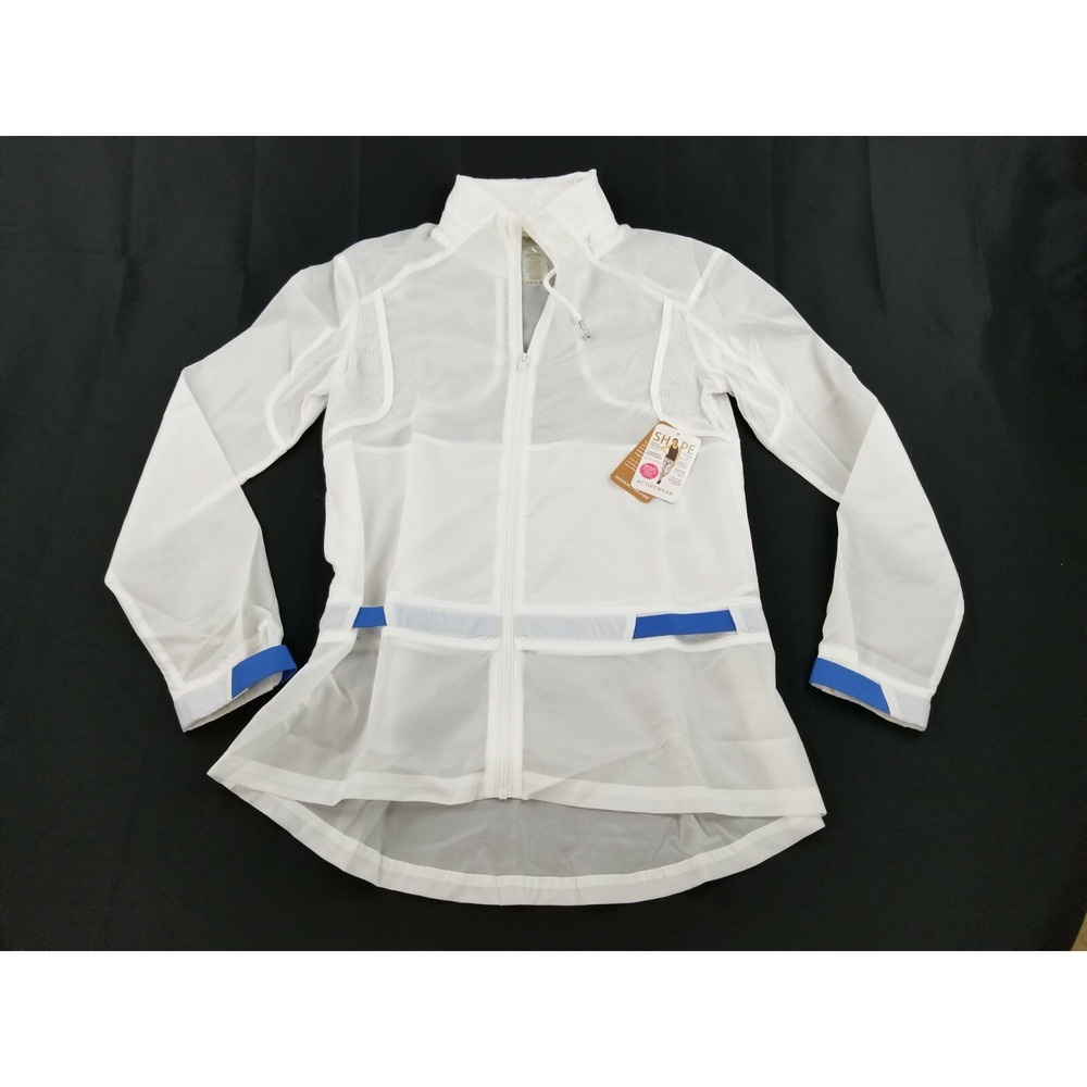 Shape Activewear Womens Interval Lightweight Jacket Windbreaker White SS18623 S